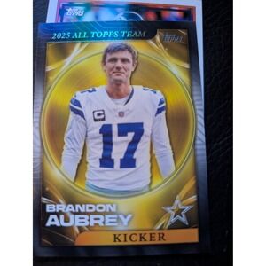 2025 Topps Brandon Aubrey Dallas Cowboys All Topps Team Insert 25ATT-7